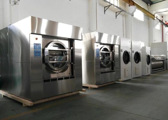 Front Loading โรงแรมเครื่องซักผ้าและเครื่องเป่า, 15kg ถึง 150kg Water Saving Hotel เครื่องซักผ้า